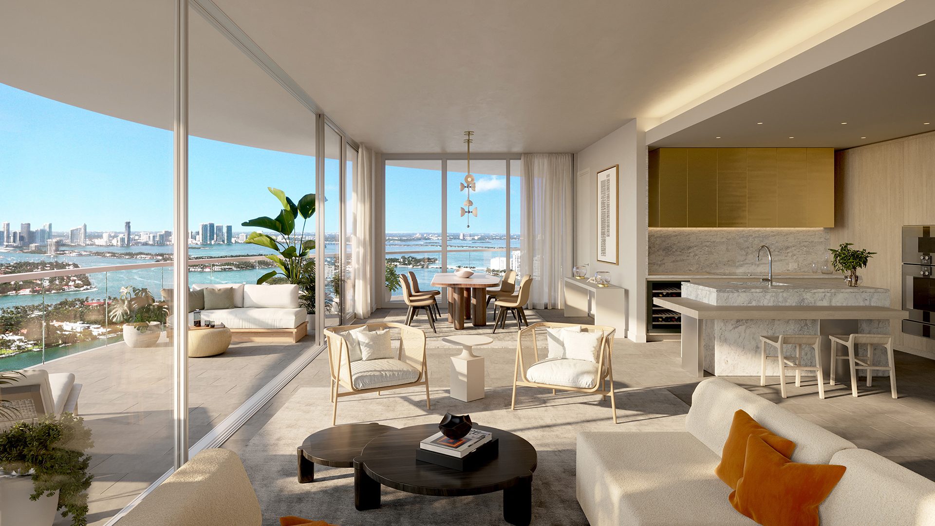 5 Park Miami Beach, Florida Living Room