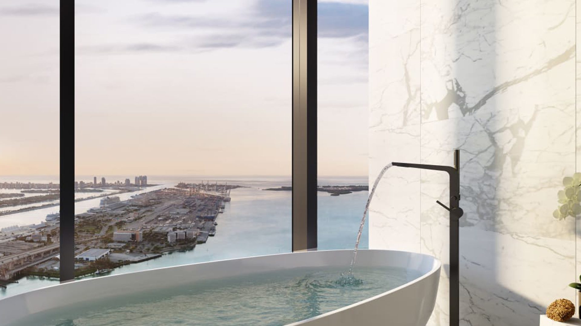 Waldorf Astoria Residences Miami, Luxury Condominiums Located at 330 Biscayne Blvd. Miami, Florida 33132