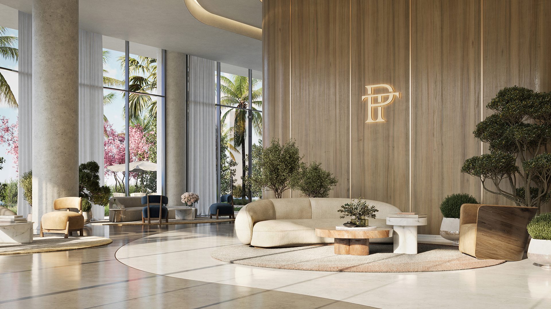 One Park Tower Lobby