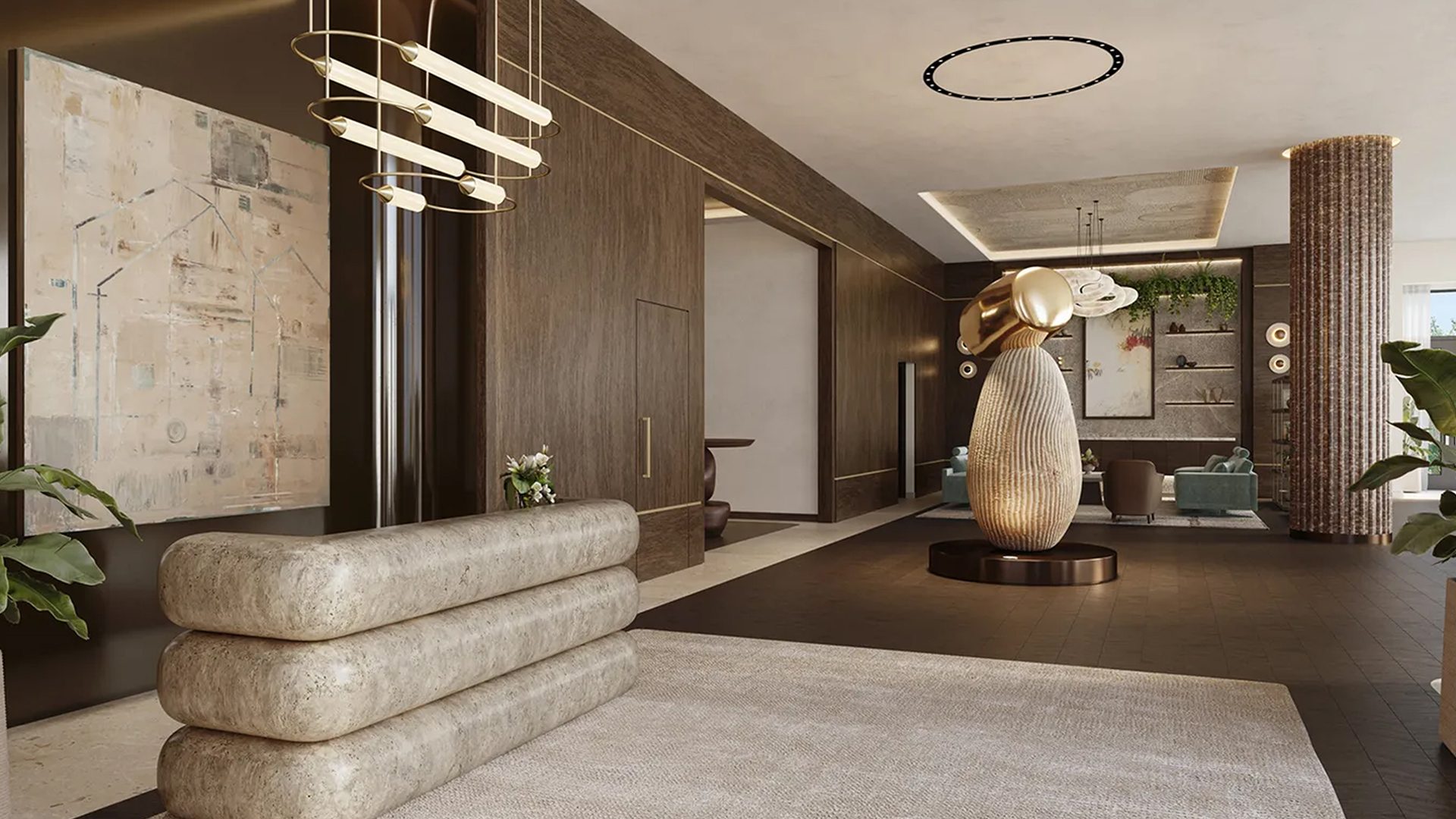 Cora at Merrick Park, Luxury Condominiums Lobby 1