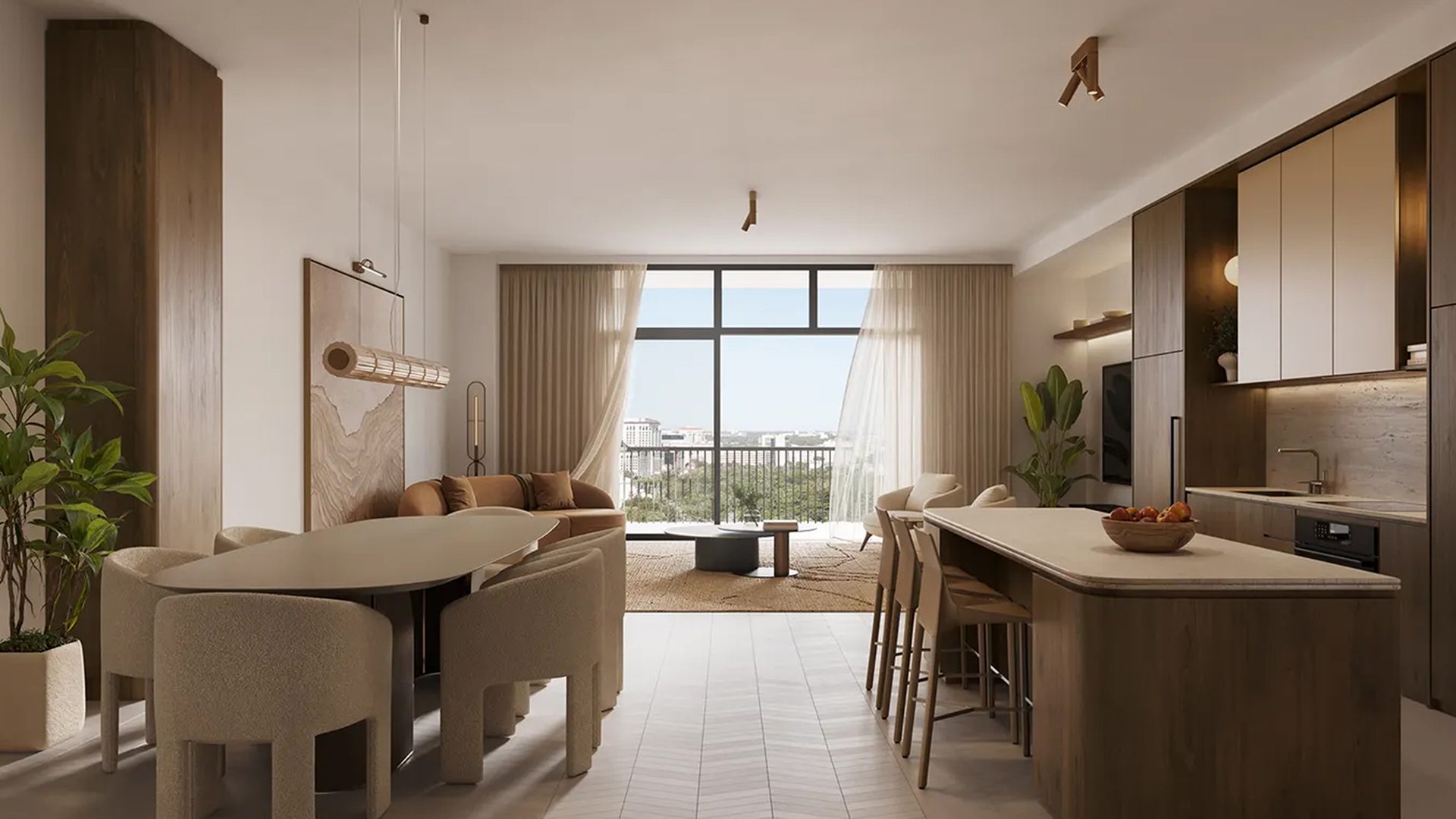 Cora at Merrick Park, Luxury Condominiums Living Room