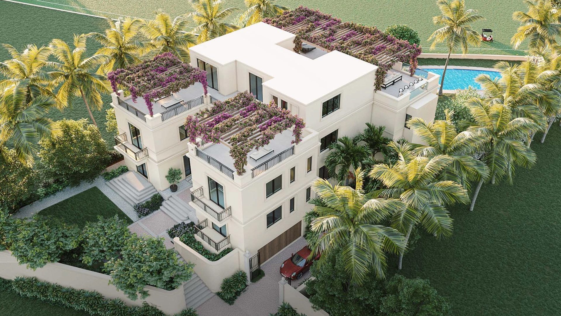 The Mansions on Fisher Island Aerial