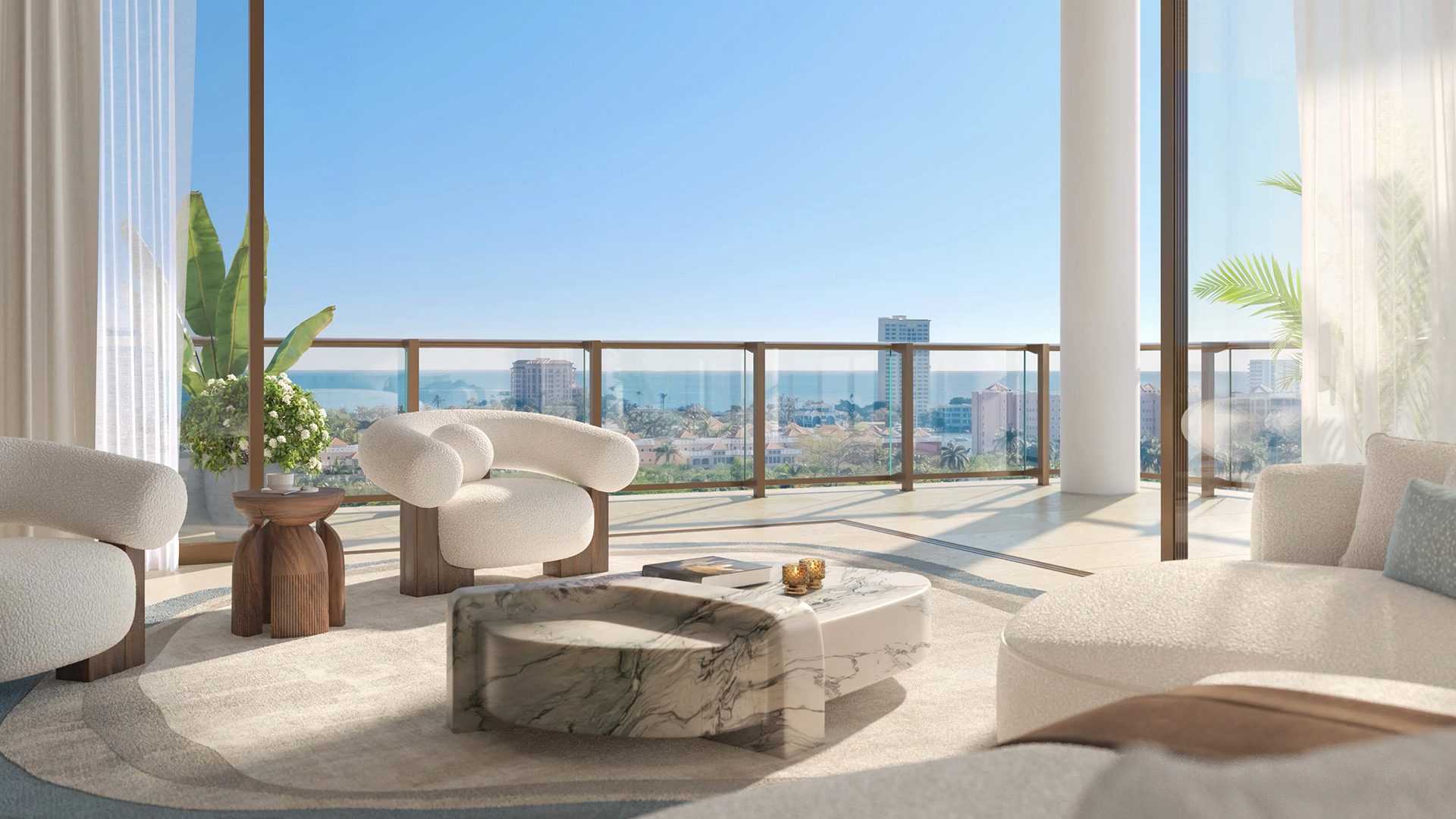 Glass House Boca Raton Living Room 1