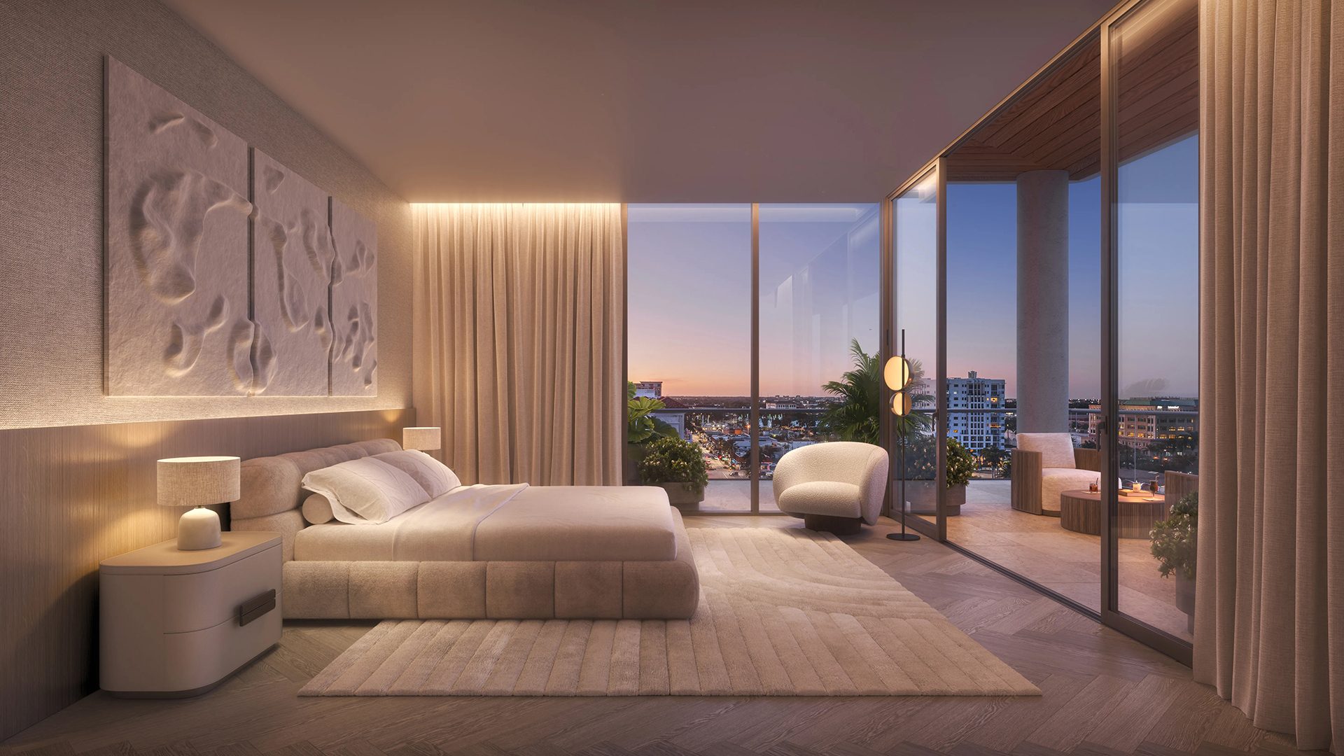 Glass House Boca Raton Bedroom