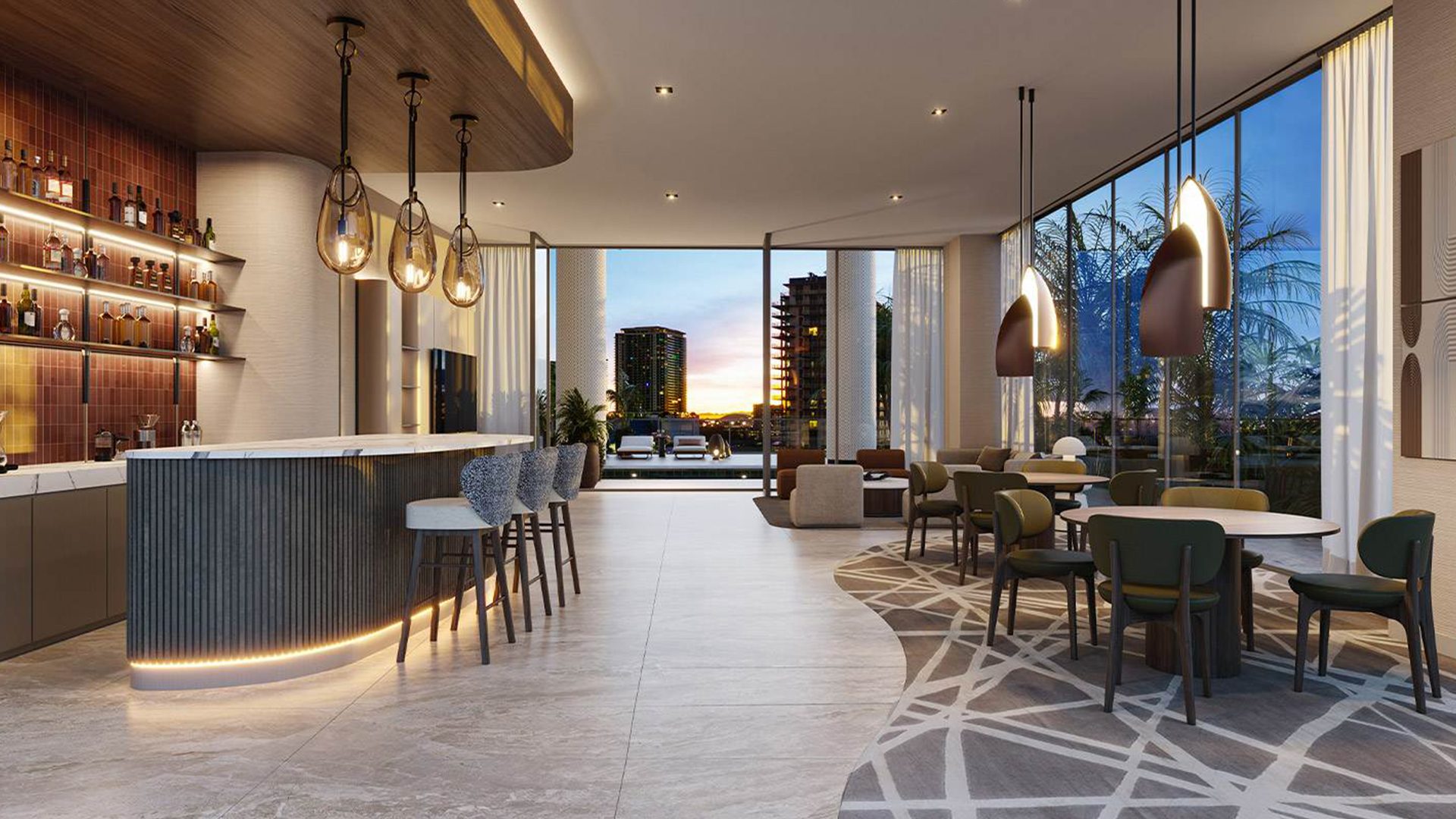 Edge House Residences Miami Sky Lounge