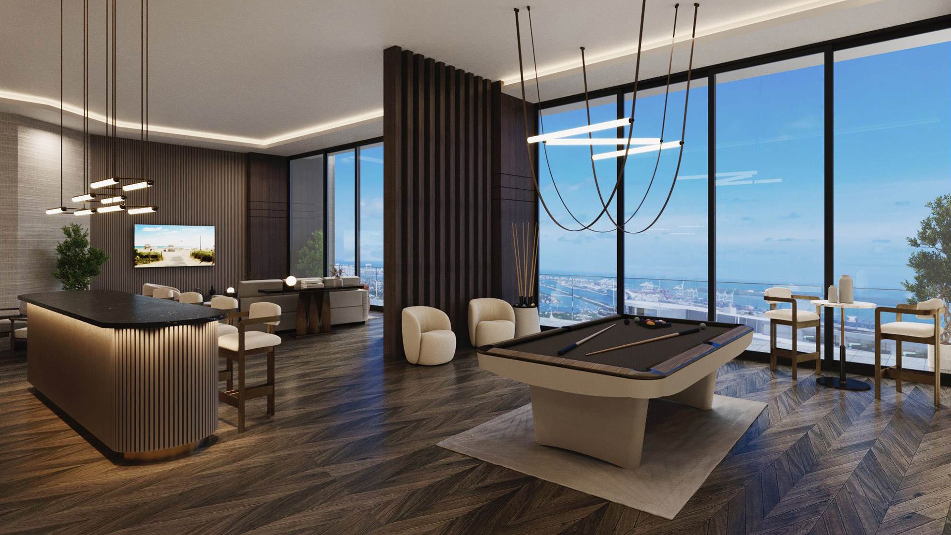 Edge House Residences Miami Sky Lounge 2