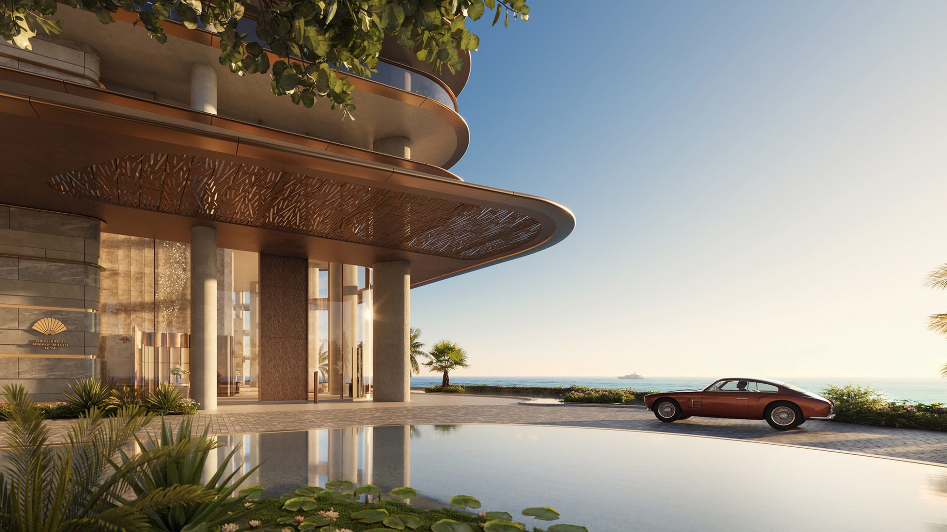 The Residences Mandarin Oriental Miami Arrival Lobby