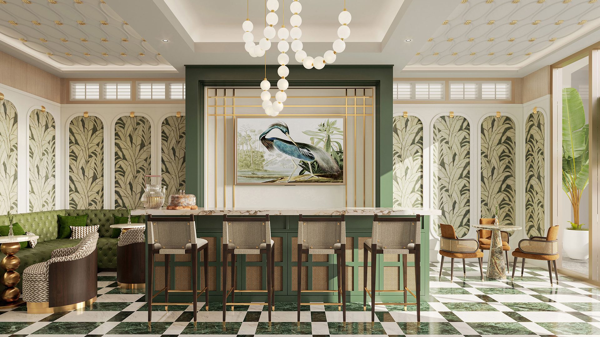 Maison d'Or South Flagler Green Room