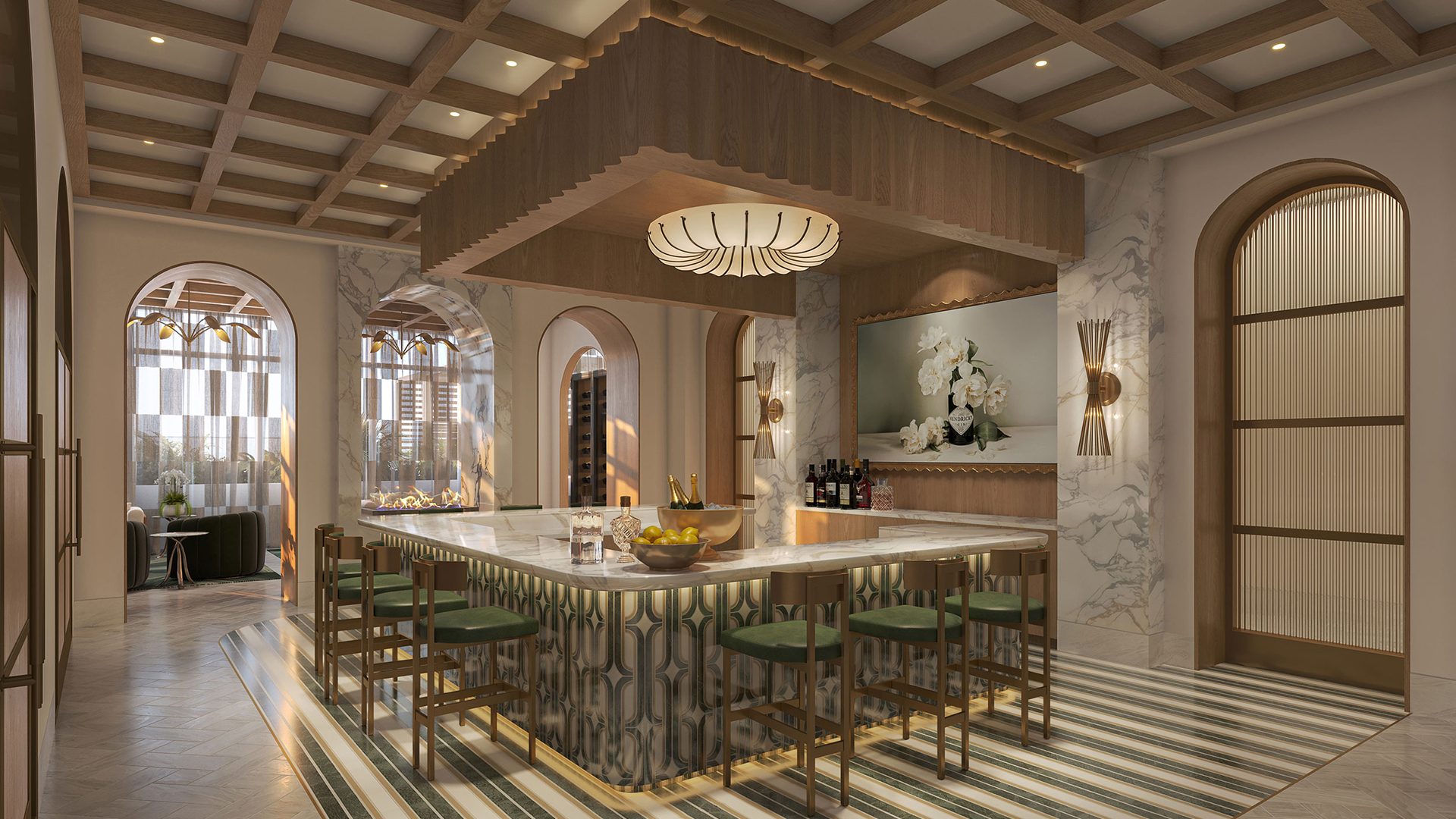 Maison d'Or South Flagler Clubroom
