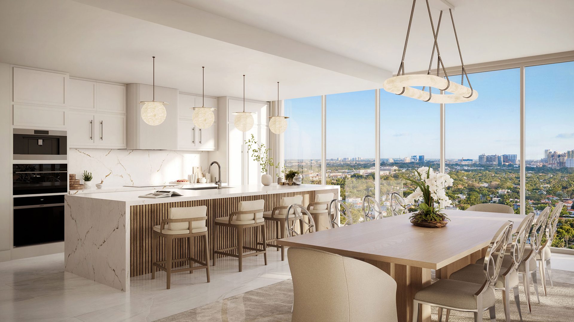 Maison d'Or South Flagler Residence A Kitchen