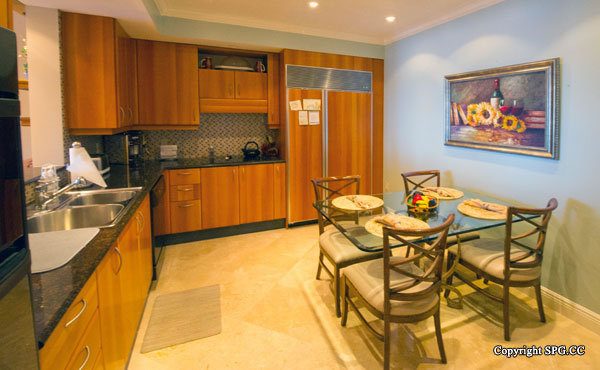 Kitchen at Luxury Oceanfront Residence 21A, Tower II, The Palms Condominiums, 2110 North Ocean Boulevard, Fort Lauderdale Beach, Florida 33305, Luxury Seaside Condos 