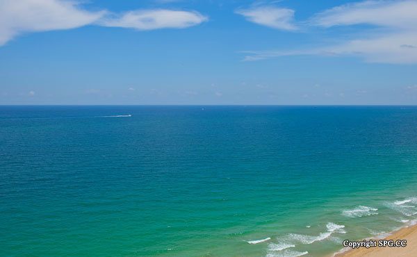 Southeast View at Luxury Oceanfront Residence 21A, Tower II, The Palms Condominiums, 2110 North Ocean Boulevard, Fort Lauderdale Beach, Florida 33305, Luxury Seaside Condos 