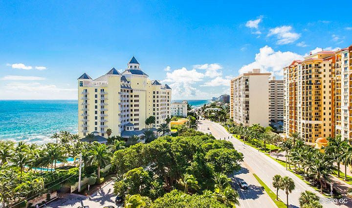 Beautiful View from Residence 10E, Tower I at The Palms, Luxury Oceanfront Condominiums Fort Lauderdale, Florida 33305