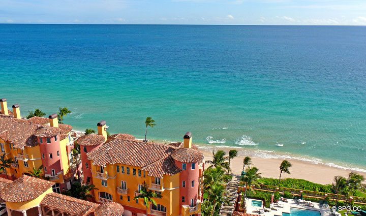 Ocean View at Luxury Oceanfront Residence 15D, Tower I, The Palms Condominiums, 2100 North Ocean Boulevard, Fort Lauderdale Beach, Florida 33305, Luxury Seaside Condos