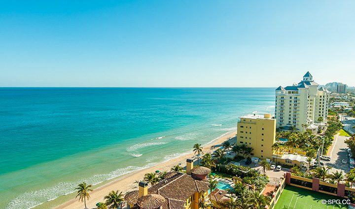 Southern View from Residence 15A, Tower II For Rent at The Palms, Luxury Oceanfront Condos Fort Lauderdale, Florida 33305