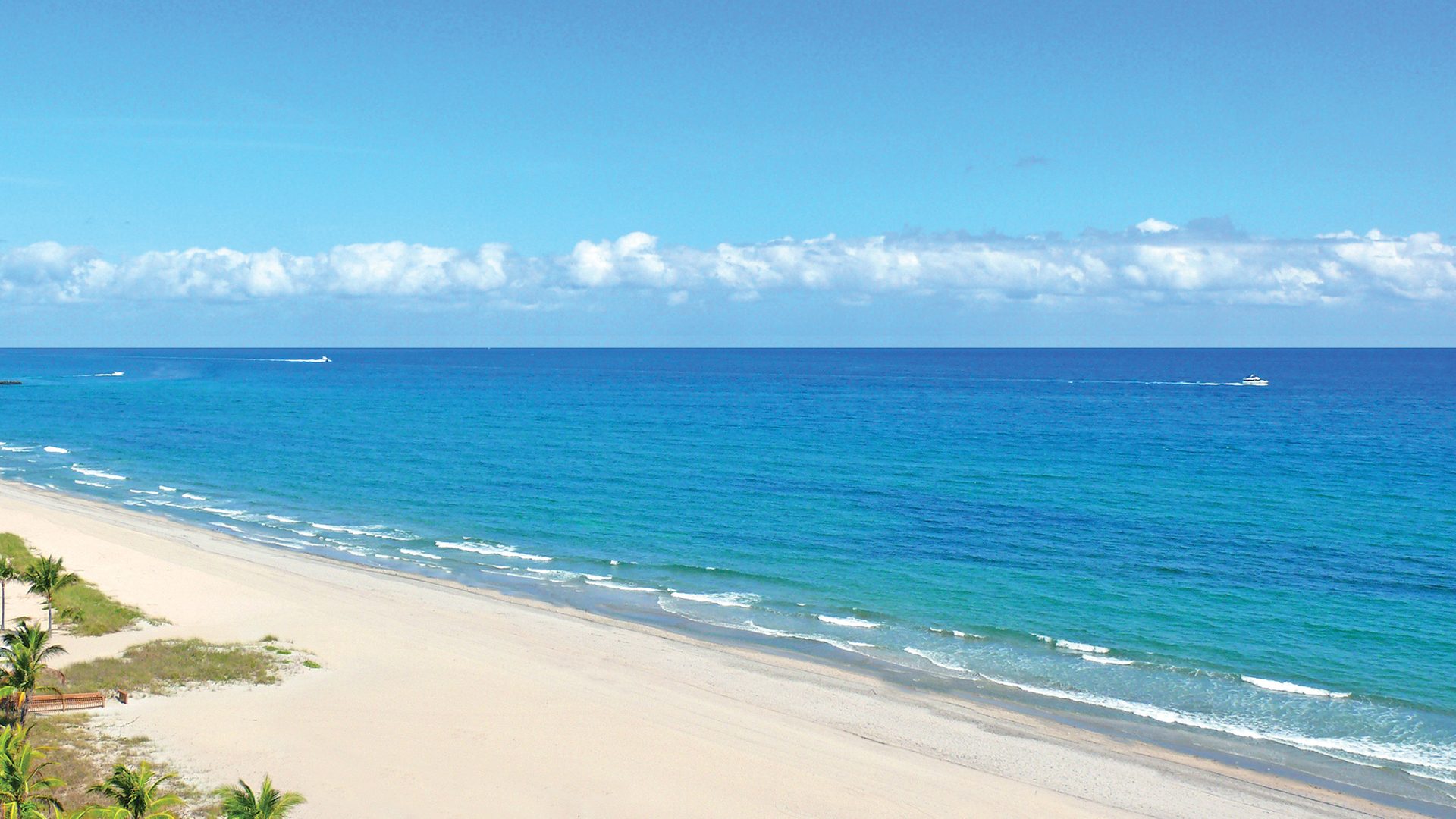 Ocean Views from Residence 507 at Bellaria, Luxury Oceanfront Condominiums in Palm Beach, Florida 33480.