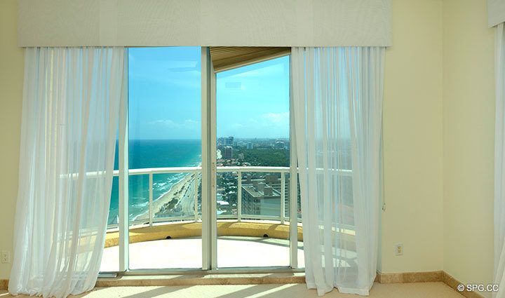 Master Bedroom 2 at Luxury Oceanfront Residence 31A, Tower I, The Palms Condominiums, 2100 North Ocean Boulevard, Fort Lauderdale, Florida 33305, Luxury Seaside Condos 