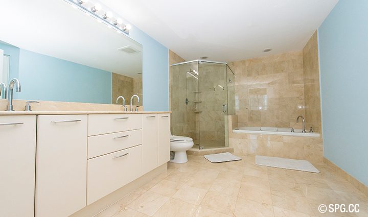 Master Bath 350 Las Olas Place Residence 1860