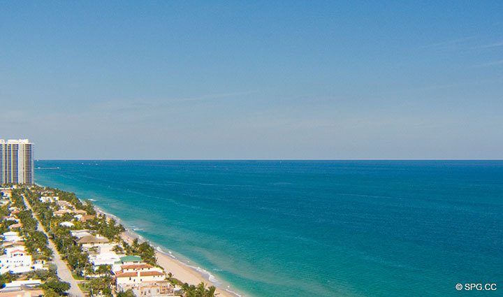 Northeast Ocean View at Luxury Oceanfront Residence 24E, Tower II, The Palms Condominium, 2110 North Ocean Boulevard, Fort Lauderdale Beach, FL 33305, Luxury Waterfront Condos in Fort Lauderdale