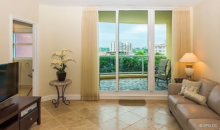 Den or Third Bedroom inside Residence 6D, Tower II at The Palms, Luxury Oceanfront Condos. 2110 North Ocean Blvd. Fort Lauderdale, Florida 33305