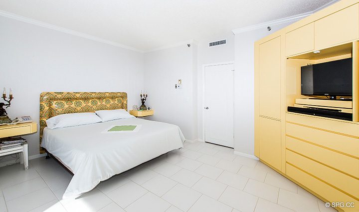 Bedroom inside Residence 3-501 For Sale at Oasis, Luxury Oceanfront Condos in Palm Beach, Florida 33480.