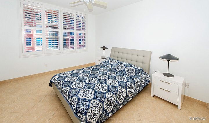 Guest Bedroom in Residence 8B, Tower I at The Palms, Luxury Oceanfront Condominiums Fort Lauderdale, Florida 33305