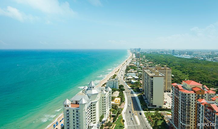 South East View at Luxury Oceanfront Residence 31A, Tower I, The Palms Condominiums, 2100 North Ocean Boulevard, Fort Lauderdale, Florida 33305, Luxury Seaside Condos in Florida