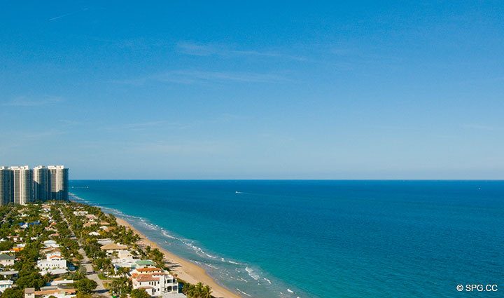 NE Ocean View at Luxury Oceanfront Residence at 25D, Tower II, The Palms Condominium, 2110 North Ocean Boulevard, Fort Lauderdale Beach, Florida 33305, Luxury Seaside Condos, The Palms in  Fort Lauderdale