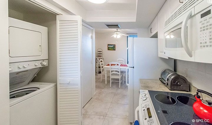 Large Eat-In Kitchen in Residence 214 at The Concordia West, Luxury Waterfront Condos in Palm Beach, Florida 33480