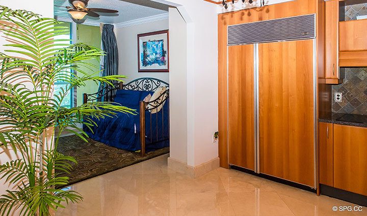 Gourmet Kitchen inside Residence 17D, Tower II at The Palms, Luxury Oceanfront Condominiums Fort Lauderdale, Florida 33305