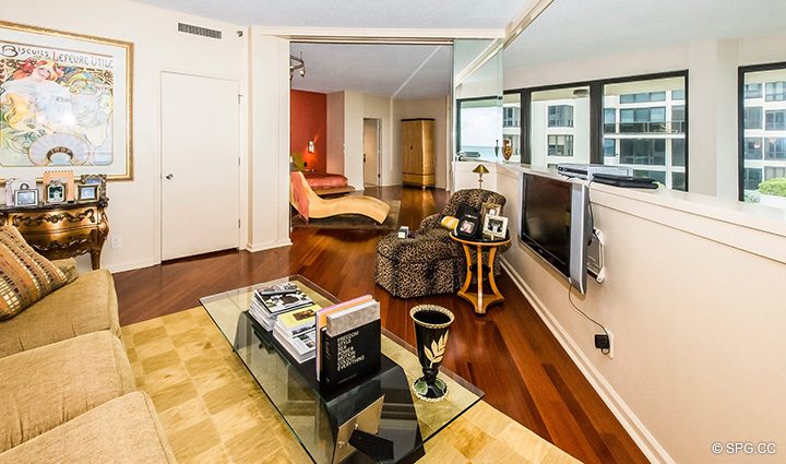 Den or Bedroom inside Residence 1-101 at Oasis, Luxury Oceanfront Condos in Palm Beach, Florida 33480.