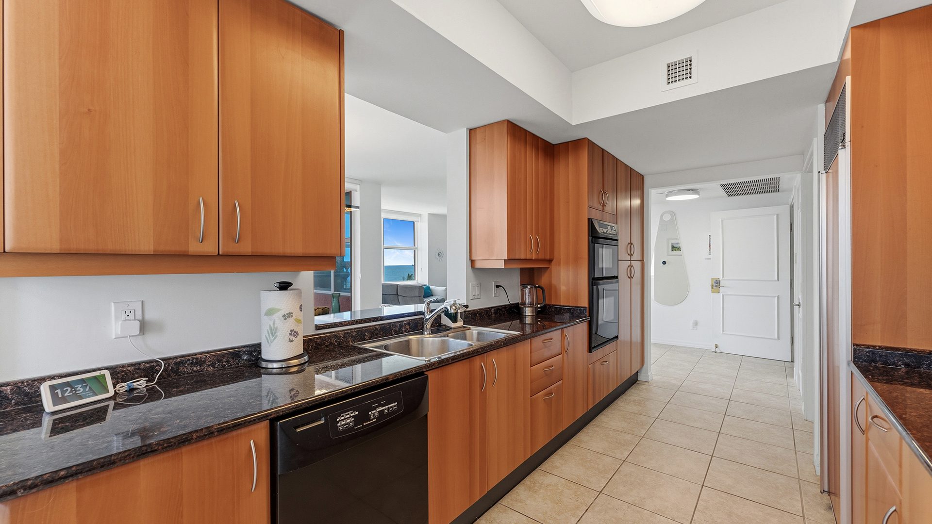 Gourmet Kitchen Inside Residence 6C, Tower I at The Palms, Luxury Oceanfront Condominiums Fort Lauderdale, Florida 33305
