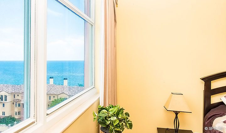 Partial Ocean Views from Residence 10B, Tower I at The Palms, Luxury Oceanfront Condominiums Fort Lauderdale, Florida 33305