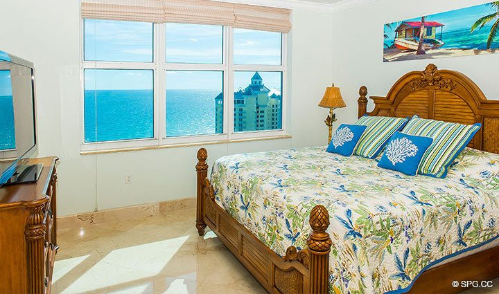 Master Bedroom inside Residence 17D, Tower II at The Palms, Luxury Oceanfront Condominiums Fort Lauderdale, Florida 33305