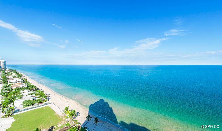 Northern Coast Views from Residence 22B, Tower II at The Palms, Luxury Oceanfront Condominiums Fort Lauderdale, Florida 33305