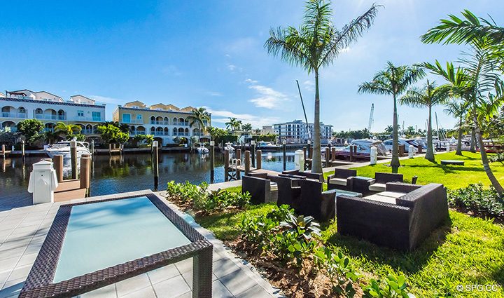 Relaxing Waterfront Public Space for Residence 301 at AquaVita Las Olas, Luxury Waterfront Condos Fort Lauderdale, Florida 33301