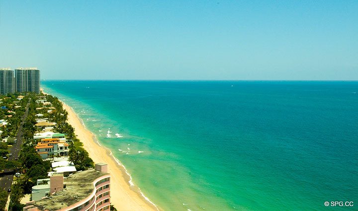 NE Ocean View at Luxury Oceanfront Residence 23B, Tower II,The Palms Condominium, 2110 North Ocean Boulevard, Fort Lauderdale, Florida 33305, Luxury Seaside Condos, Miami