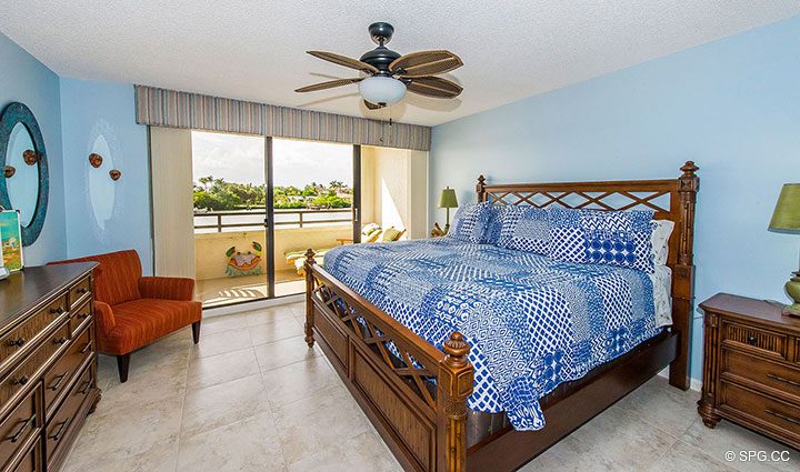 Master Bedroom inside Residence 214 at The Concordia West, Luxury Waterfront Condos in Palm Beach, Florida 33480