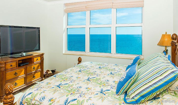 Master Bedroom View from Residence 17D, Tower II at The Palms, Luxury Oceanfront Condominiums Fort Lauderdale, Florida 33305