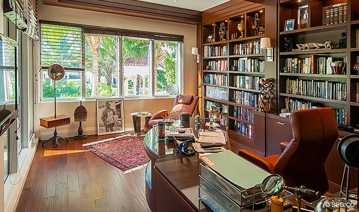 Office / Guest Room inside Residence 206 at Bellaria, Luxury Oceanfront Condominiums in Palm Beach, Florida 33480.