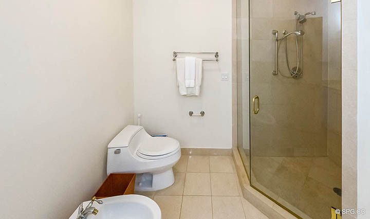 Master Bathroom inside Residence 10D, Tower II at The Palms, Luxury Oceanfront Condominiums Fort Lauderdale, Florida 33305