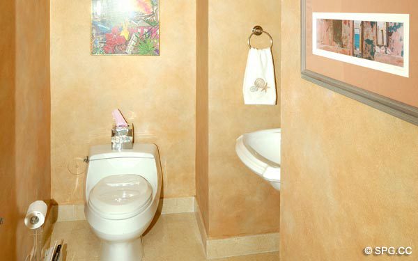 Bathroom at Residence 11E, Tower I, The Palms Oceanfront Condos, 2100 North Ocean Boulevard, Fort Lauderdale 33305 , Luxury Beachfront Condos