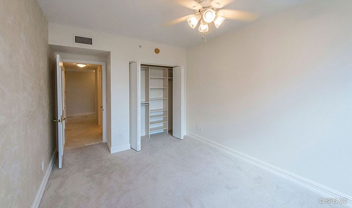 Guest Bedroom inside Residence 5E, Tower I at The Palms, Luxury Oceanfront Condominiums Fort Lauderdale, Florida 33305