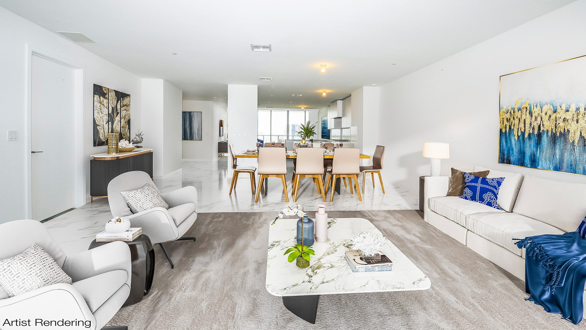 Artist Rendering Residence N902 at Auberge Beach Residences and Spa Fort Lauderdale, FL 33305