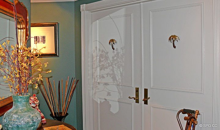 Foyer at Luxury Oceanfront Residence 20B, Tower I, The Palms Condominiums, 2100 North Ocean Boulevard, Fort Lauderdale Beach, Florida 33305, Luxury Seaside Condos