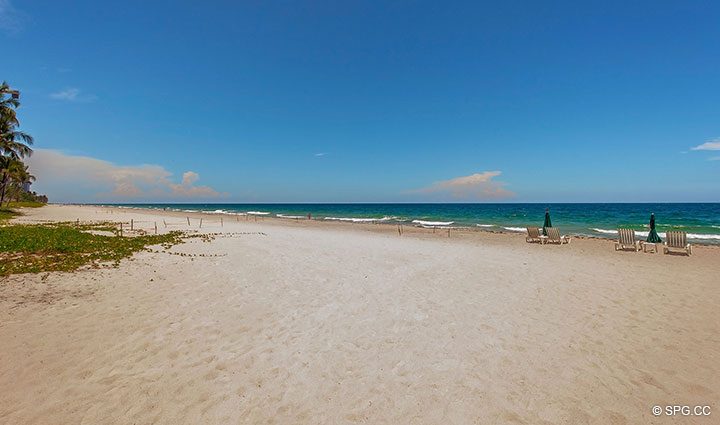 Private Beach Property at Oceanfront Villa 5 at The Palms, Luxury Oceanfront Condominiums Fort Lauderdale, Florida 33305