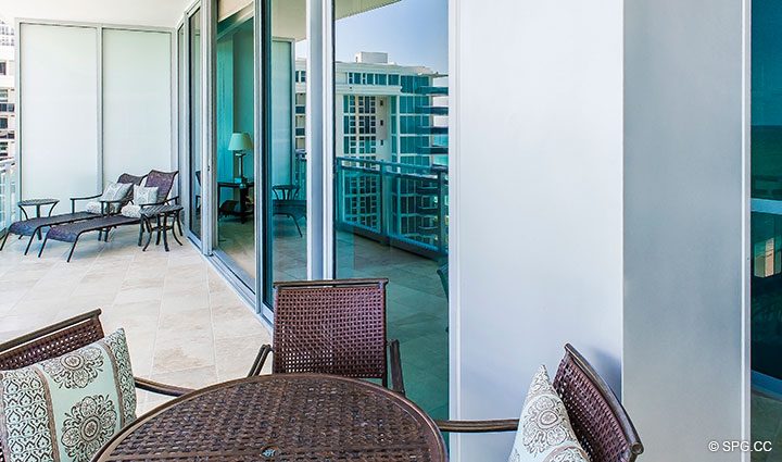 Terrace at Residence 902 For Rent at One Bal Harbour, Luxury Oceanfront Condos in Bal Harbour, Miami, Florida 33154.