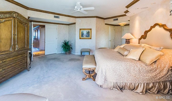 Master Suite in Residence 18B, Tower I at The Palms, Luxury Oceanfront Condominiums Fort Lauderdale, Florida 33305