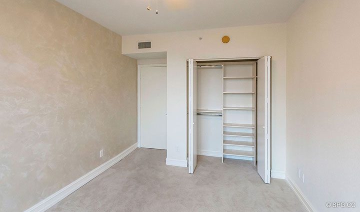 Spacious Guest Bedroom in Residence 5E, Tower I at The Palms, Luxury Oceanfront Condominiums Fort Lauderdale, Florida 33305