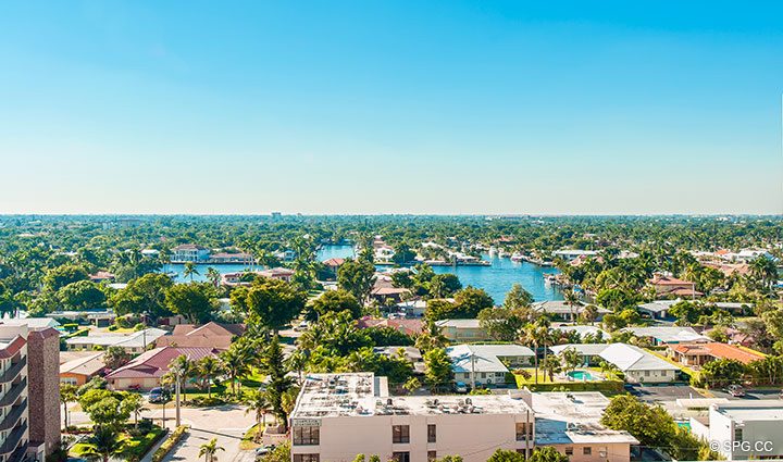 Intracoastal Views from Residence 11B, Tower I at The Palms, Luxury Oceanfront Condominiums Fort Lauderdale, Florida 33305